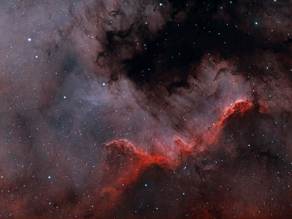 El muro Cygnus de formación estelar