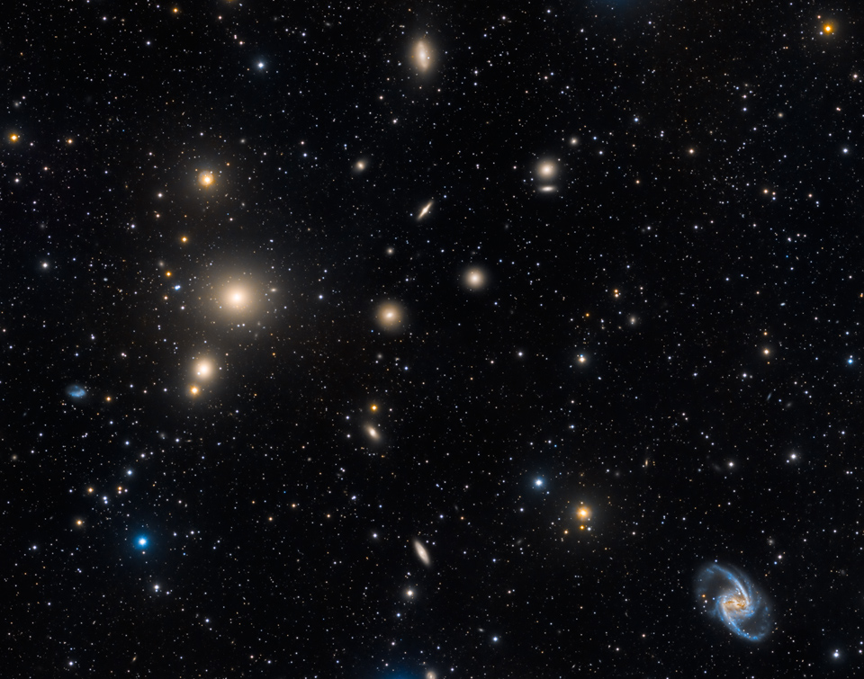 El cúmulo de galaxias Fornax