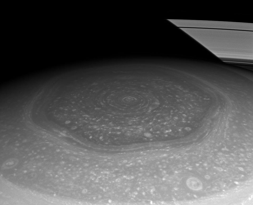 El hexágono y los anillos de Saturno