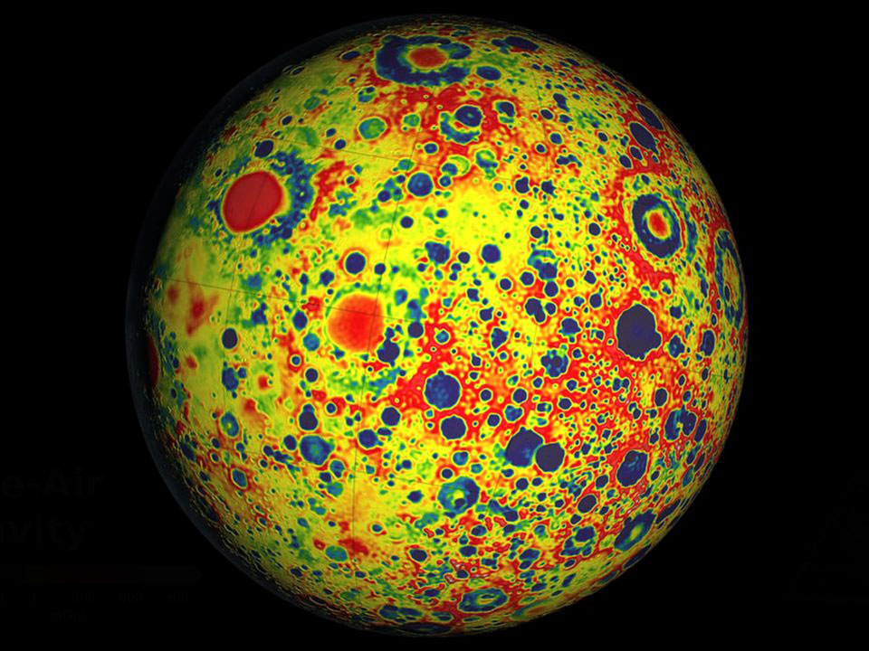 GRAIL cartografía de la gravedad de la Luna