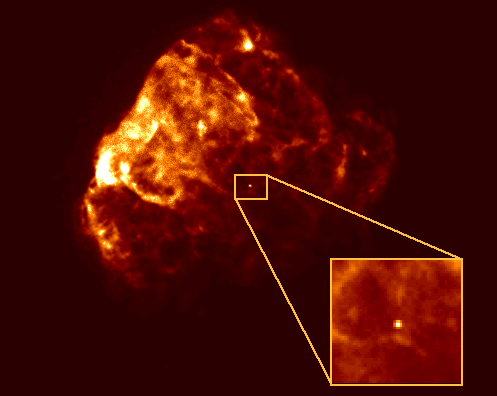 Resto de supernova y estrella de neutrones