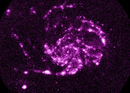 M101: Una vista en ultravioleta