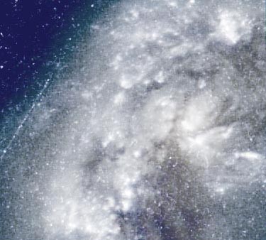 Nódulos de brillantes estrellas en NGC4038