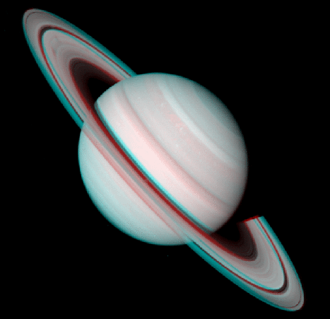 Saturno en 3D