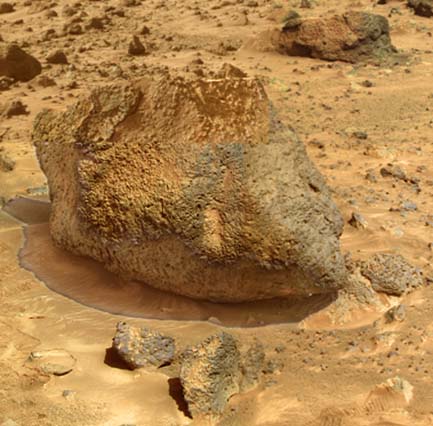 La Roca Yogui en Marte