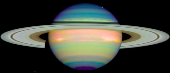 Saturno en infrarrojo
