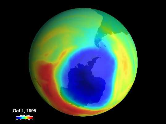 El mayor agujero de ozono del mundo
