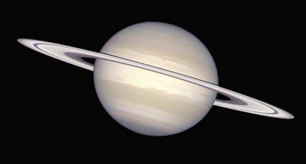 Saturno al natural desde la Cassini