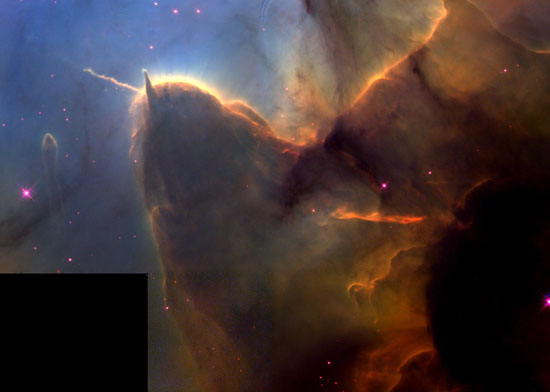 Alumbramiento estelar en la Nebulosa de los Trífidos