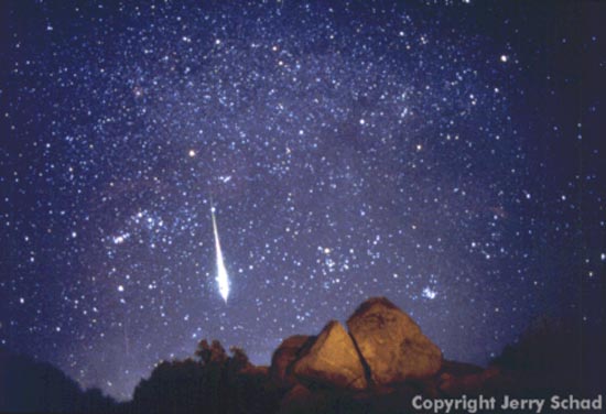 Un meteoro sobre el desierto de Anza-Borrego