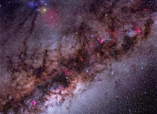 Polvo, gas y estrellas en nuestra galaxia