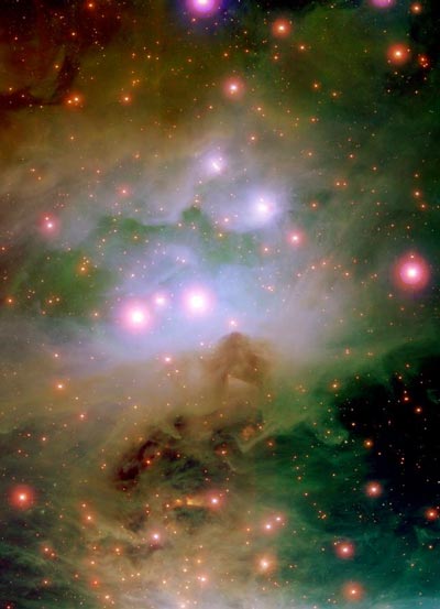 La nebulosa de Orión a todo color