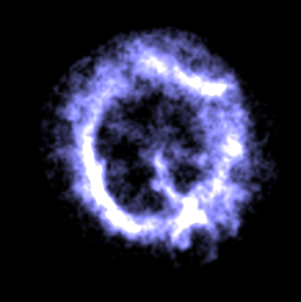 Calientes rayos X del remanente de una supernova en SMC