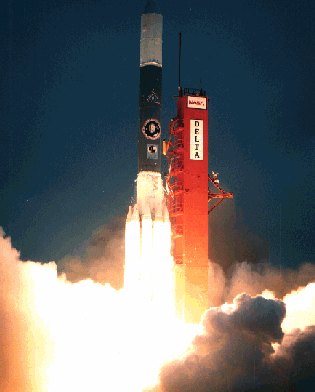 Un lanzamiento del cohete Delta