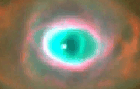 El ojo de una nebulosa «reloj de arena»