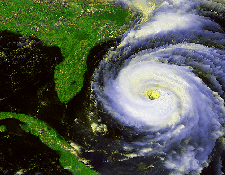 La aproximación del huracán Fran