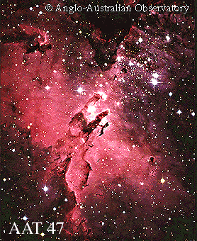 M16:Nebulosa con cúmulo de estrellas