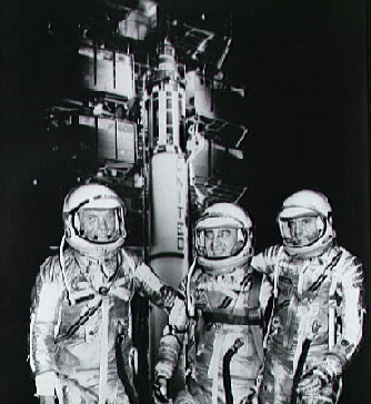 Los astronautas del Mercury y el Redstone