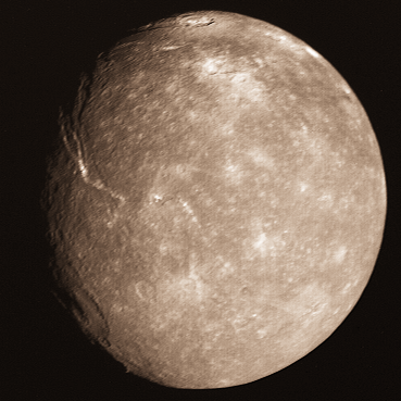 La luna más grande de Urano: Titania