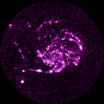 Una Imagen en Ultravioleta de M101